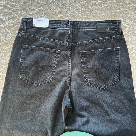 AG Jeans Women’s Clove Relaxed Vintage Straight Black Metropolis Size 30 NWT - Picture 10 of 13